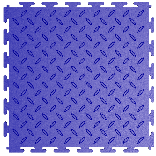 Модульная плитка "Рис" ПВХ 250×250×5 mm синий