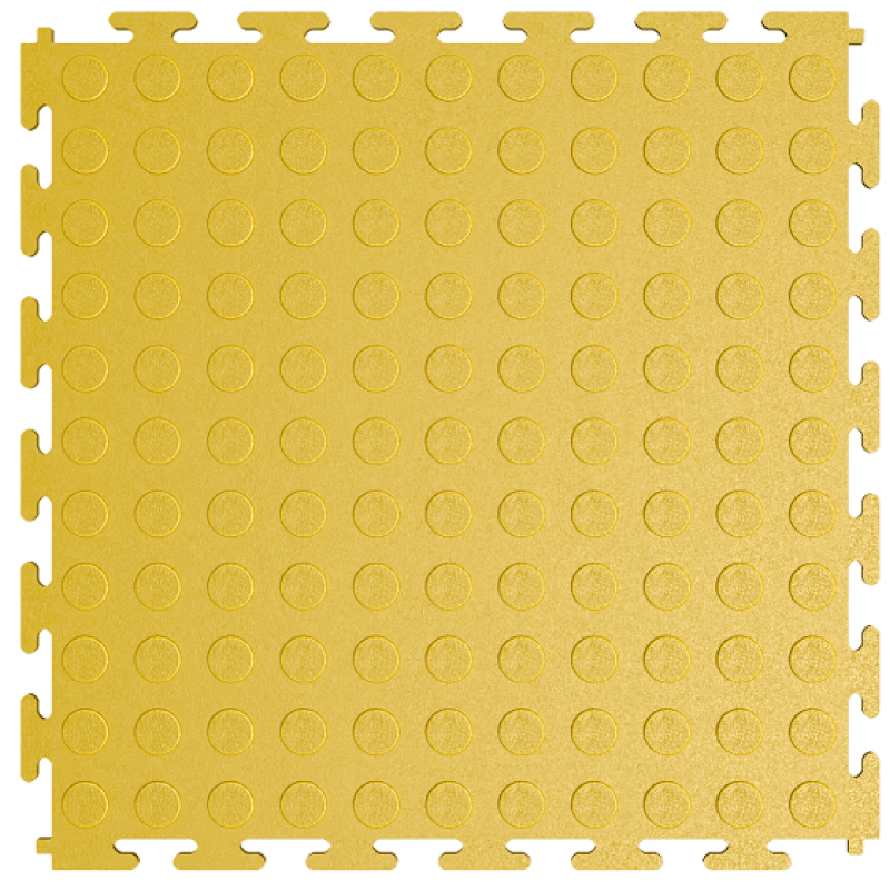 Модульная плитка "Монетка" ПВХ 250×250×5 mm жёлтый