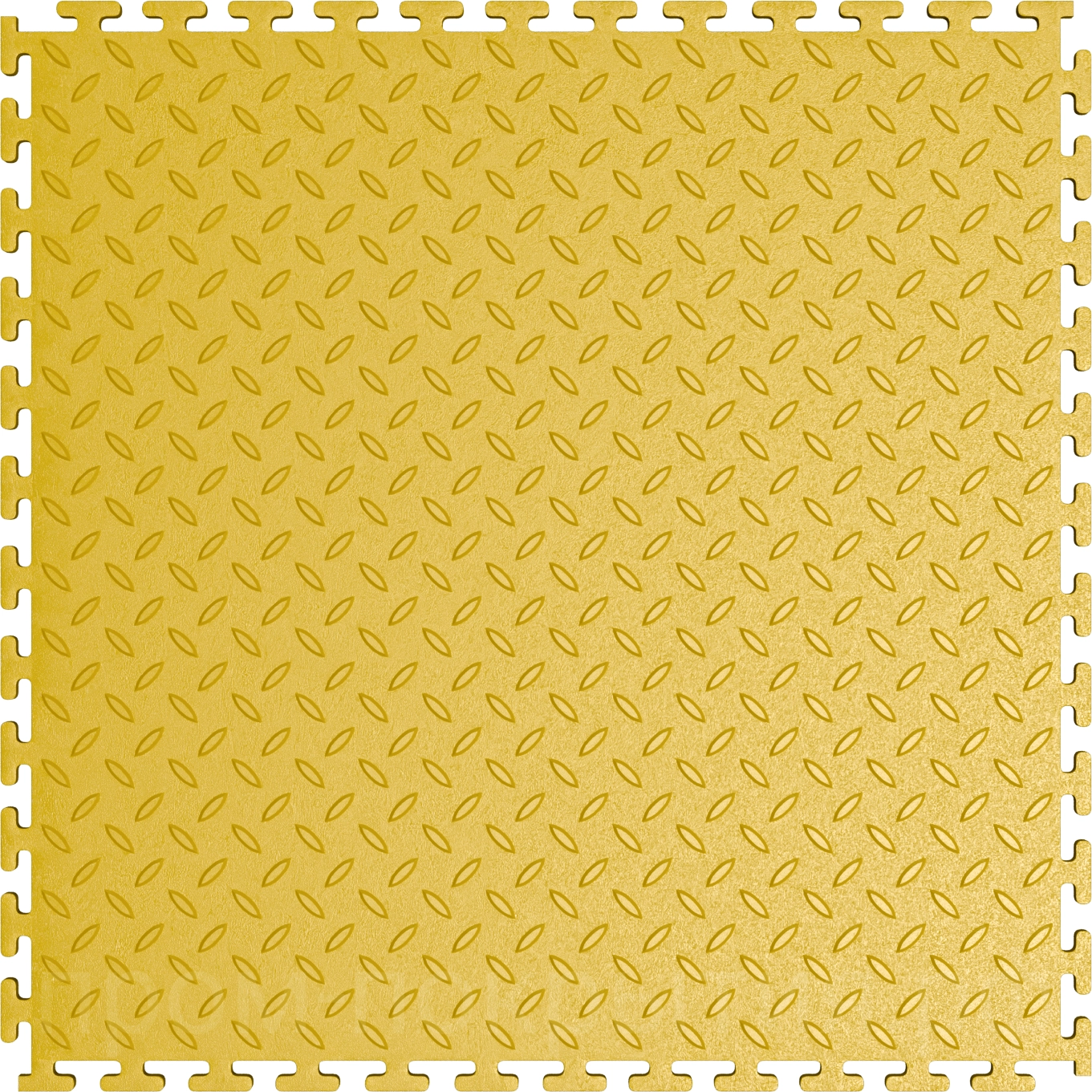 Модульная плитка "Рис" ПВХ 500×500×5.8 mm желтый