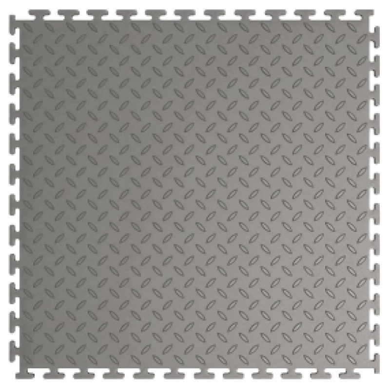 Модульная плитка "Рис" ПВХ 500×500×5.8 mm серый